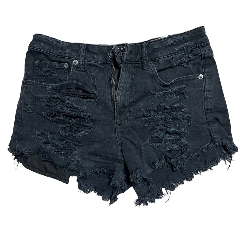 American Eagle Ripped Vintage Hi-Rise Festival Shorts